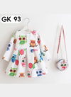 White Colour GURUKRUPA Girls Party Wear Stylish One Piece Kids Colllection GK-93